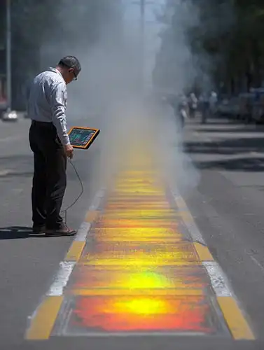 Heat Sensor embedded Road Panels